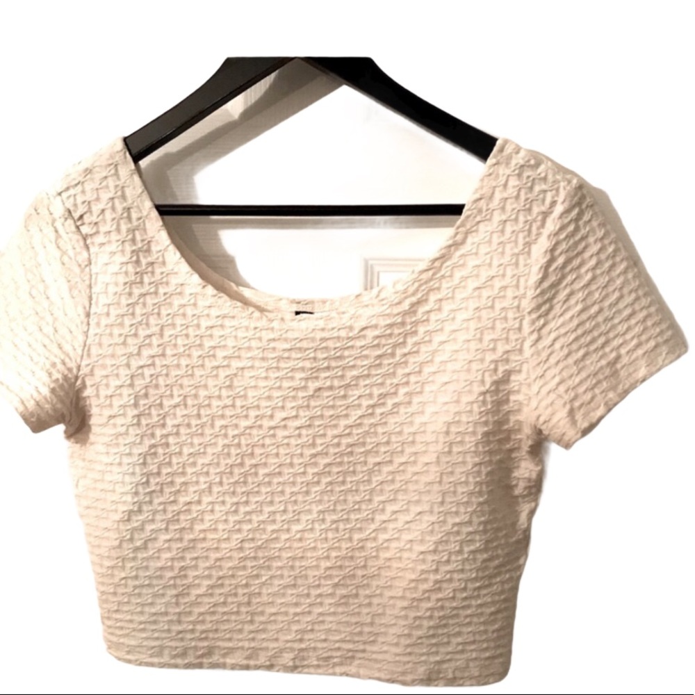 H&M Crop top- White- Size M